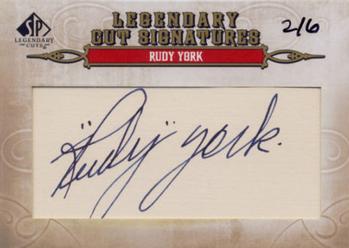 2011 SP Legendary Cuts #167 Rudy York Front