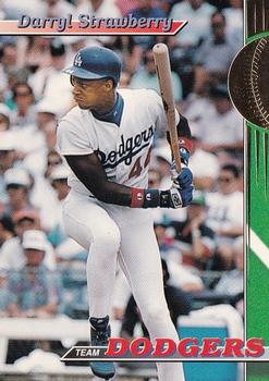 1993 Stadium Club Los Angeles Dodgers #1 Darryl Strawberry Front