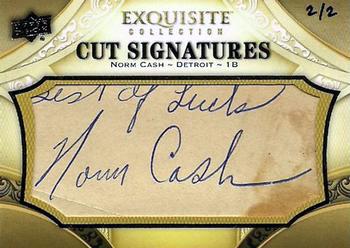 2011 SP Legendary Cuts - Exquisite Cut Signatures #E73 Norm Cash Front