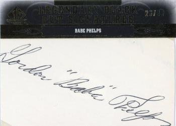 2011 SP Legendary Cuts - Legendary Black Cut Signatures #BRLA--BP Babe Phelps Front