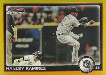 2010 Bowman Chrome - Gold Refractors #122 Hanley Ramirez Front