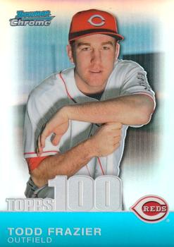 2010 Bowman Chrome - Topps 100 Prospects Refractors #TPC11 Todd Frazier Front