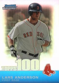 2010 Bowman Chrome - Topps 100 Prospects Refractors #TPC69 Lars Anderson Front
