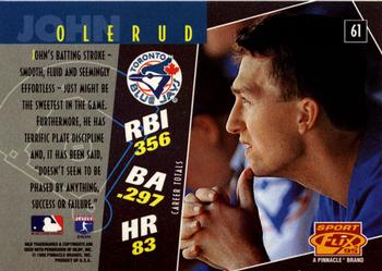 1995 Sportflix #61 John Olerud Back