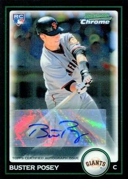 2010 Bowman Chrome - Autographs #WR1 Buster Posey Front