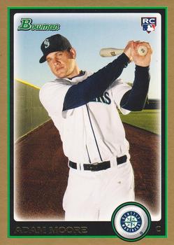2010 Bowman Draft Picks & Prospects - Gold #BDP77 Adam Moore Front
