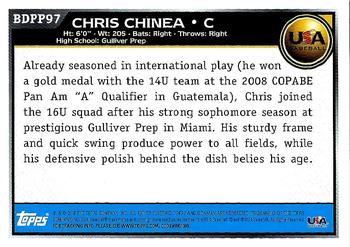 2010 Bowman Draft Picks & Prospects - Prospects #BDPP97 Chris Chinea Back