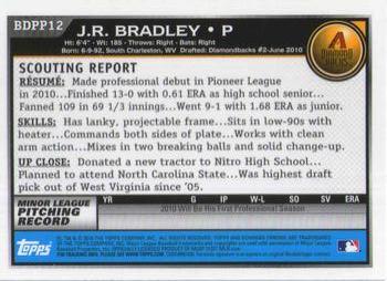 2010 Bowman Draft Picks & Prospects - Chrome Prospects #BDPP12 J.R. Bradley Back