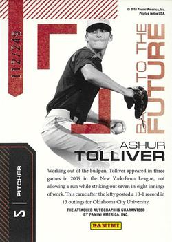2010 Donruss Elite Extra Edition - Back to the Future Signatures #5 Ashur Tolliver Back