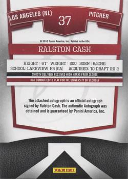 2010 Donruss Elite Extra Edition - Franchise Futures Signatures #37 Ralston Cash Back