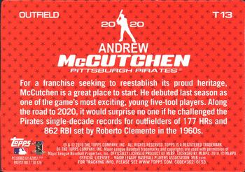 2010 Topps - 2020 #T13 Andrew McCutchen Back