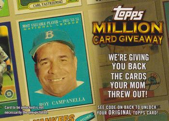 2010 Topps - Million Card Giveaway #TMC-21 Roy Campanella Front