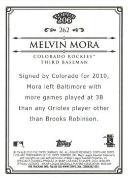 2010 Topps 206 - Bronze #262 Melvin Mora Back