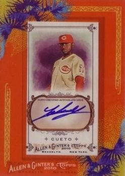 2010 Topps Allen & Ginter - Autographs #AGA-JC Johnny Cueto Front