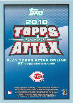 2010 Topps Attax - Silver Foil #NNO Johnny Cueto Back