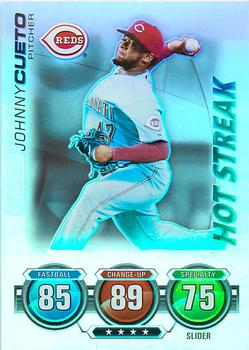 2010 Topps Attax - Silver Foil #NNO Johnny Cueto Front