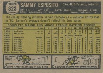 2010 Topps Heritage - 50th Anniversary Buybacks #323 Sammy Esposito Back