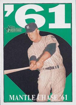 2010 Topps Heritage - Mantle Chase '61 #MM10 Mickey Mantle Front