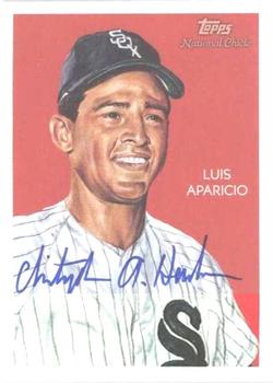 2010 Topps National Chicle - Artist's Proof Signatures #208 Luis Aparicio / Chris Henderson Front