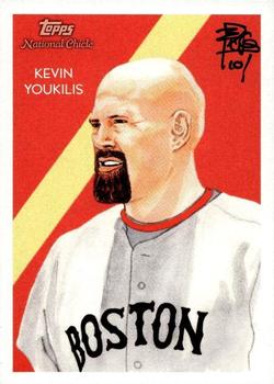 2010 Topps National Chicle - Artist's Proof Signatures #46 Kevin Youkilis / Brian Kong Front
