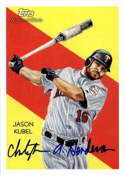 2010 Topps National Chicle - Artist's Proof Signatures #48 Jason Kubel / Chris Henderson Front