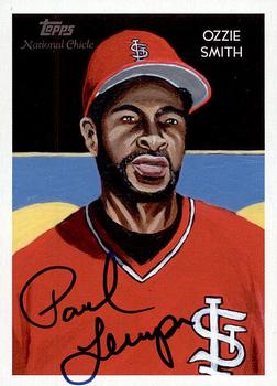 2010 Topps National Chicle - Artist's Proof Signatures #212 Ozzie Smith / Paul Lempa Front