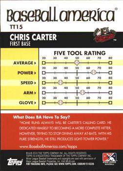 2010 Topps Pro Debut - Baseball America's Tools of the Trade #TT15 Chris Carter Back