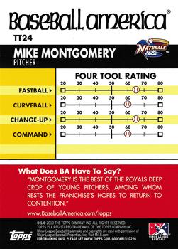2010 Topps Pro Debut - Baseball America's Tools of the Trade #TT24 Mike Montgomery Back