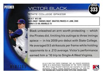 2010 Topps Pro Debut - Blue #333 Victor Black Back