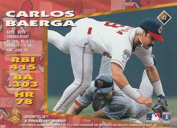 1995 Sportflix UC3 #43 Carlos Baerga Back