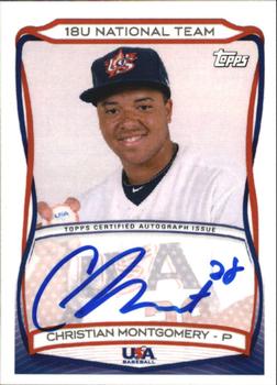 2010 Topps USA Baseball - Autographs #A-6 Christian Montgomery Front