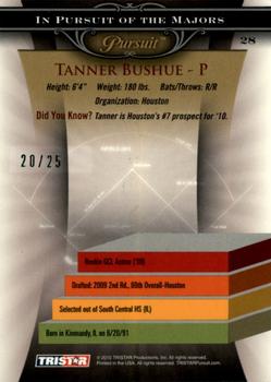 2010 TriStar Pursuit - Autographs Green #28 Tanner Bushue Back