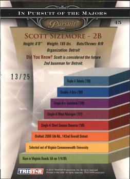 2010 TriStar Pursuit - Green #45a Scott Sizemore Back