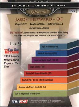 2010 TriStar Pursuit - Green #56b Jason Heyward Back