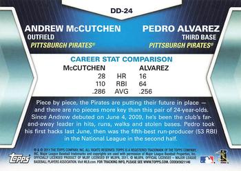 2011 Topps - Diamond Duos (Series 2) #DD-24 Andrew McCutchen / Pedro Alvarez Back