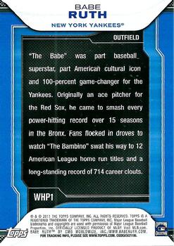 2011 Topps - Walmart Hanger Pack Exclusives #WHP1 Babe Ruth Back