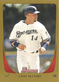 2011 Bowman - Gold #190 Casey McGehee Front