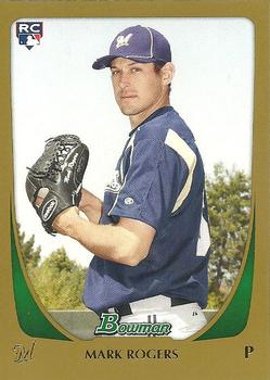 2011 Bowman - Gold #208 Mark Rogers Front