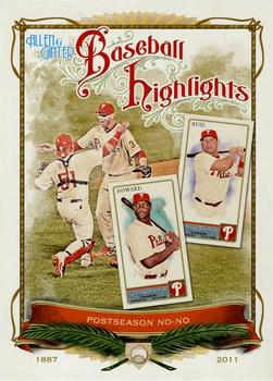 2011 Topps Allen & Ginter - Cabinet Baseball Highlights #CB-2 Roy Halladay / Carlos Ruiz / Ryan Howard Front