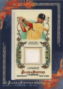 2011 Topps Allen & Ginter - Relics #AGR-JLO Jed Lowrie Front