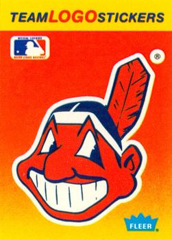 1991 Fleer - Team Logo Stickers #NNO Cleveland Indians Front