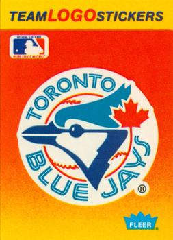 1991 Fleer - Team Logo Stickers #NNO Toronto Blue Jays Front
