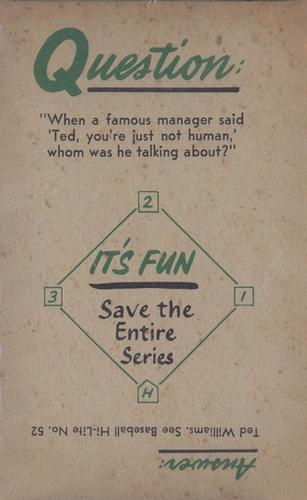 1960 Nu-Cards Baseball Hi-Lites #53 Robinson Saves Dodgers For Playoff Series Back