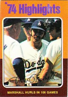 1975 Topps Mini #6 Mike Marshall Front