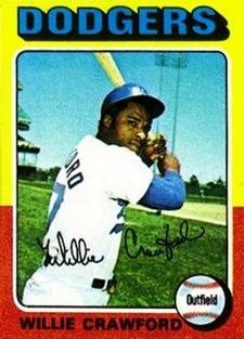 1975 Topps Mini #186 Willie Crawford Front