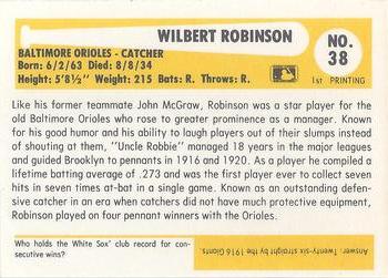1980-87 SSPC HOF #38 Wilbert Robinson Back