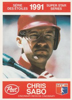 1991 Post Canada Super Star Series #10 Chris Sabo Front