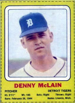 1969 Transogram Statues Cards #NNO Denny McLain Front