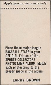 1969 MLB PhotoStamps #NNO Larry Brown Back