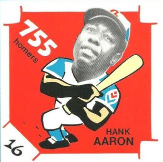 1980 Laughlin The 300/.400/500 Club #16 Hank Aaron Front